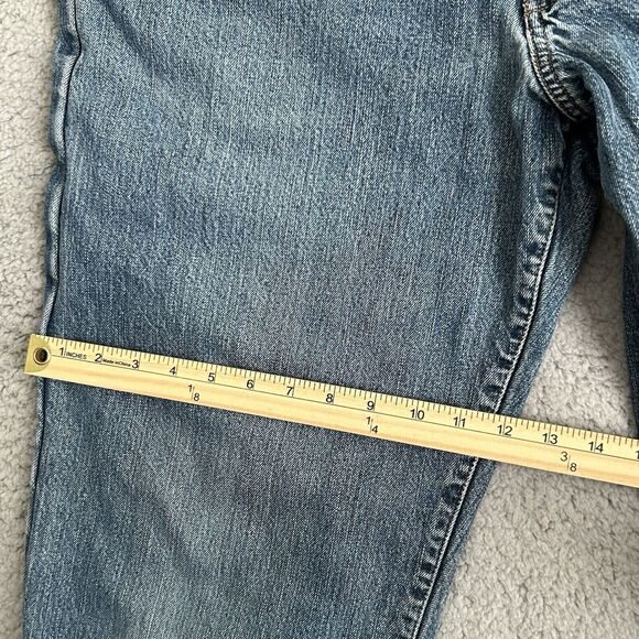 Eddie Bauer Fleece Lined Jeans Mens 38 X 32 Relaxed Fit Denim Outdoor Hunting - Picture 10 of 16